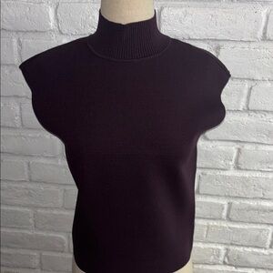Express Chic Sleeveless Black Turtleneck Top size M